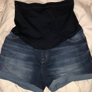 Jean Maternity Shorts